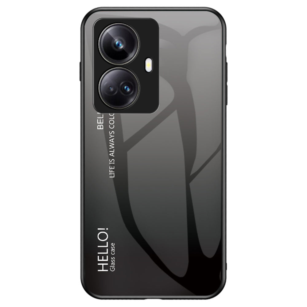 Til Realme 10 Pro 5G Gradient Color Ridsefast telefoncover Hærdet glas, hårdt pc-blødt TPU-telefoncover Til Realme 10 Pro 5G Gradient Color Ridsefast telefoncover Hærdet glas, hårdt pc-blødt TPU-telefoncover